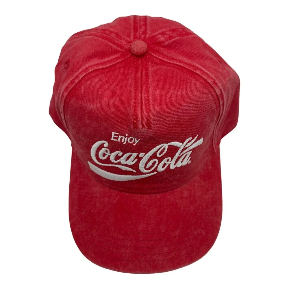 NWT American Needle Coca-Cola Fade Wash Snapback Baseball Hat Cap Red‎ Coke Soda